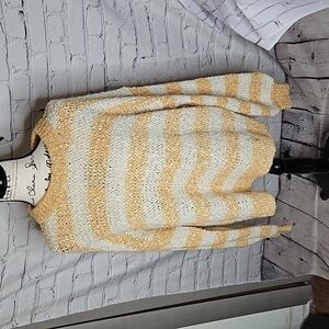 Madewell Baez Pullover Sweater in Stripe NWT Size Large